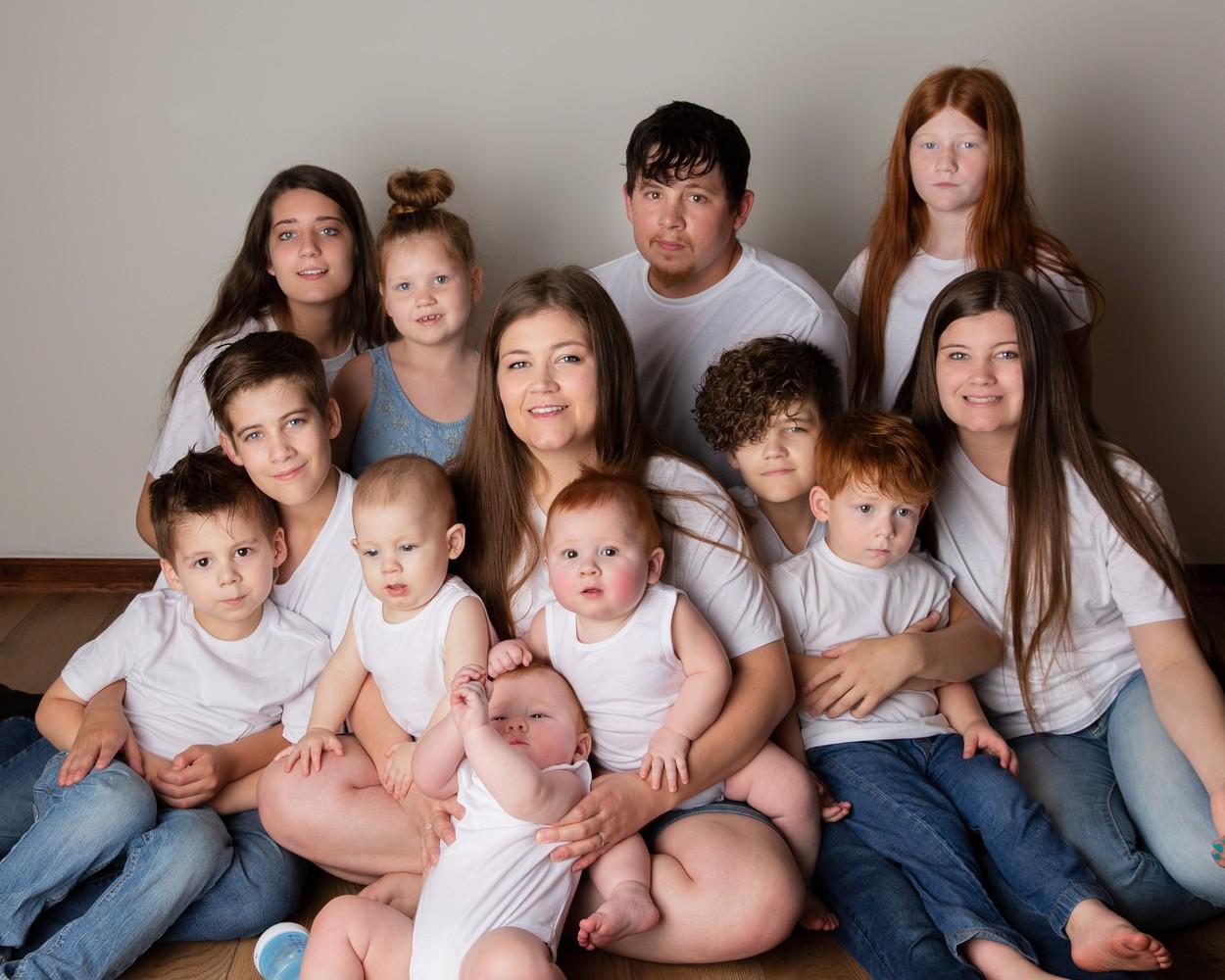 Copiii lui Britni Church, tânăra care, la 32 de ani, are 12 copii