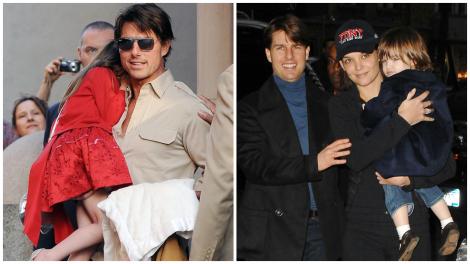 Suri Cruise, fiica lui Katie Holmes și Tom Cruise, se transformă într-o adevărată domnișoară. Cum a fost surprinsă de paparazzi