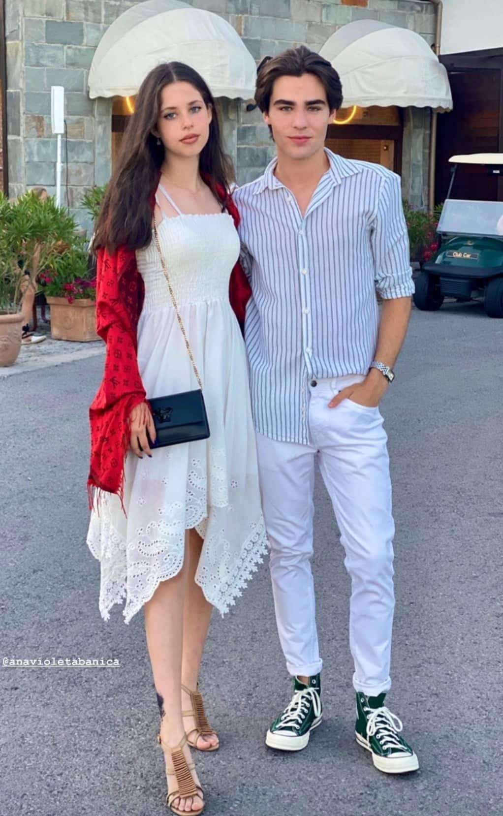 Radu Ștefan Bănică și Violeta, îmbrăcați elegant