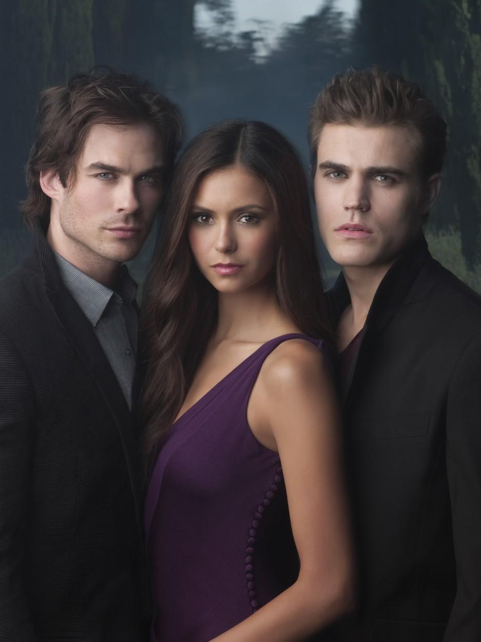 Nina Dobrev, Paul Wesley și Ian Somerhalder