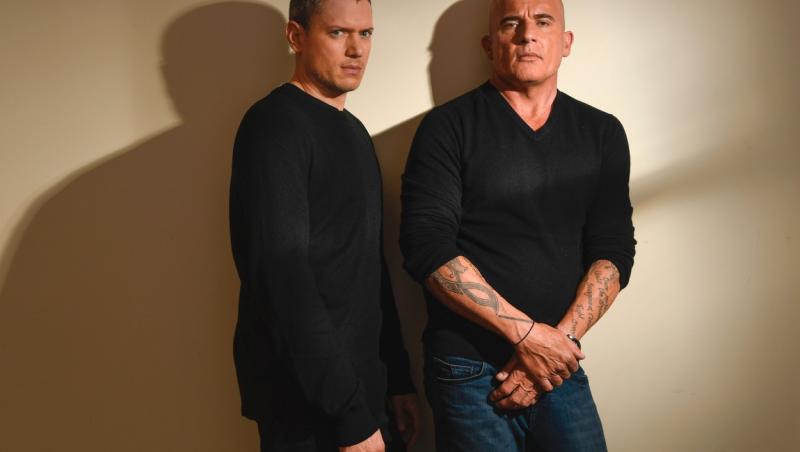 wentworth miller si dominic purcell imbracati in negru