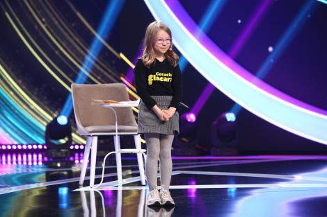 Next Star, 10 iulie 2021. Adriana Maria Păunescu, nepoata lui Adrian Păunescu, și-a cântat poezia compusă de ea la doar șase ani