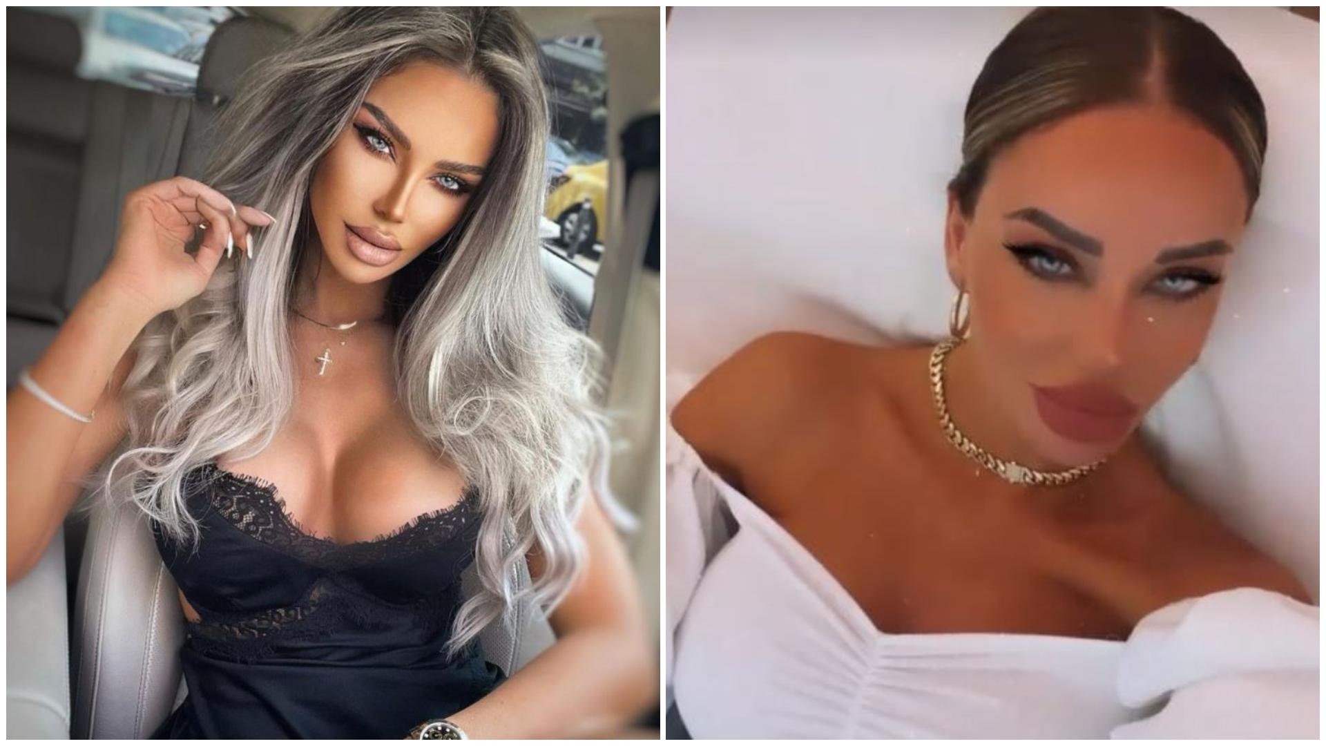 Bianca Drăgușanu în două ipostaze diferite