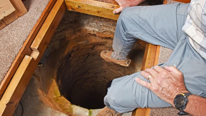 omul a vrut să își renoveze casa atunci când a găsit un tunel secret în podeaua din sufragerie