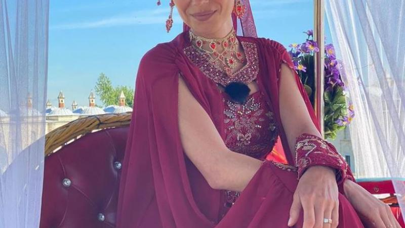Irina Fodor îmbrăcată în prințesă otomană