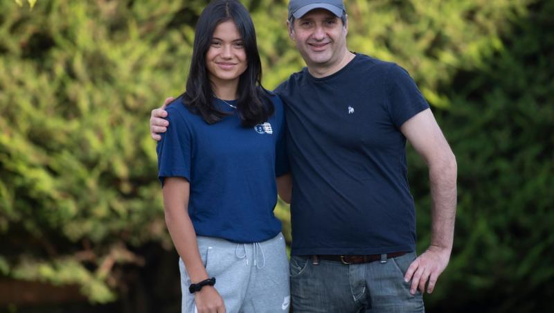 Emma Răducanu, împreună cu tatăl ei