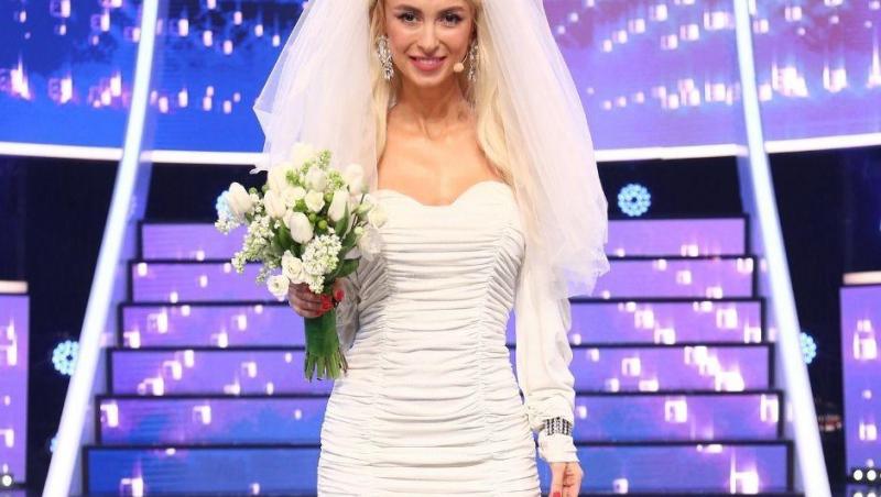Andreea Bălan, întro rochie albă de mireasă