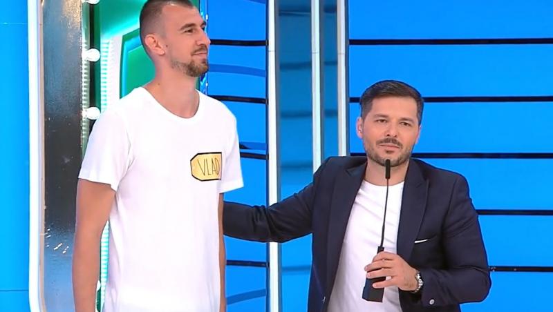 Vlad se numără printre concurenții care i-au atras atenția lui Liviu Vârciu la Prețul cel Bun. Tânărul a surprins pe toată lumea cu înălțimea lui, iar prezentatorul TV nu s-a putut abține și a reacționat imediat.