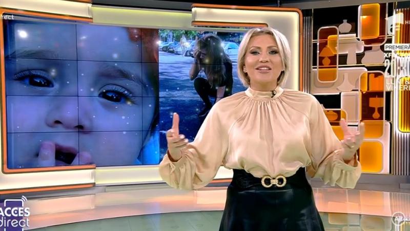 Una dintre cele mai iubite prezentatoare din televiziunea românească a îmbrăcat o ținută extrem de stilată în emisiunea Acees Direct.