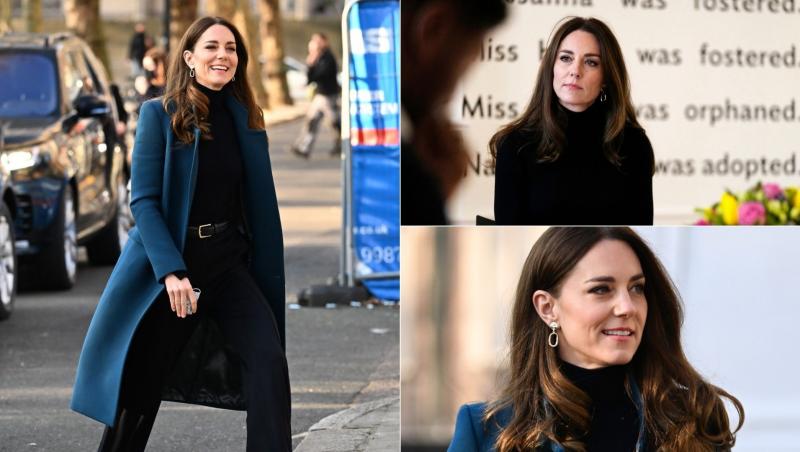 Kate Middleton a bifat o nouă apariție elegantă, alături de Prințul William, în timpul unei vizite la Muzeul Foundling. Ducesa de Cambridge a ales o ținută deosebită, compusă și din elemente simple, cu un preț accesibil. Iată cât au costat hainele și accesoriile
