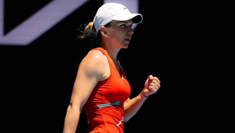 Reacția Simonei Halep după ce a fost eliminată în optimile Australian Open. Sportiva a pierdut meciul disputat cu Alize Cornet