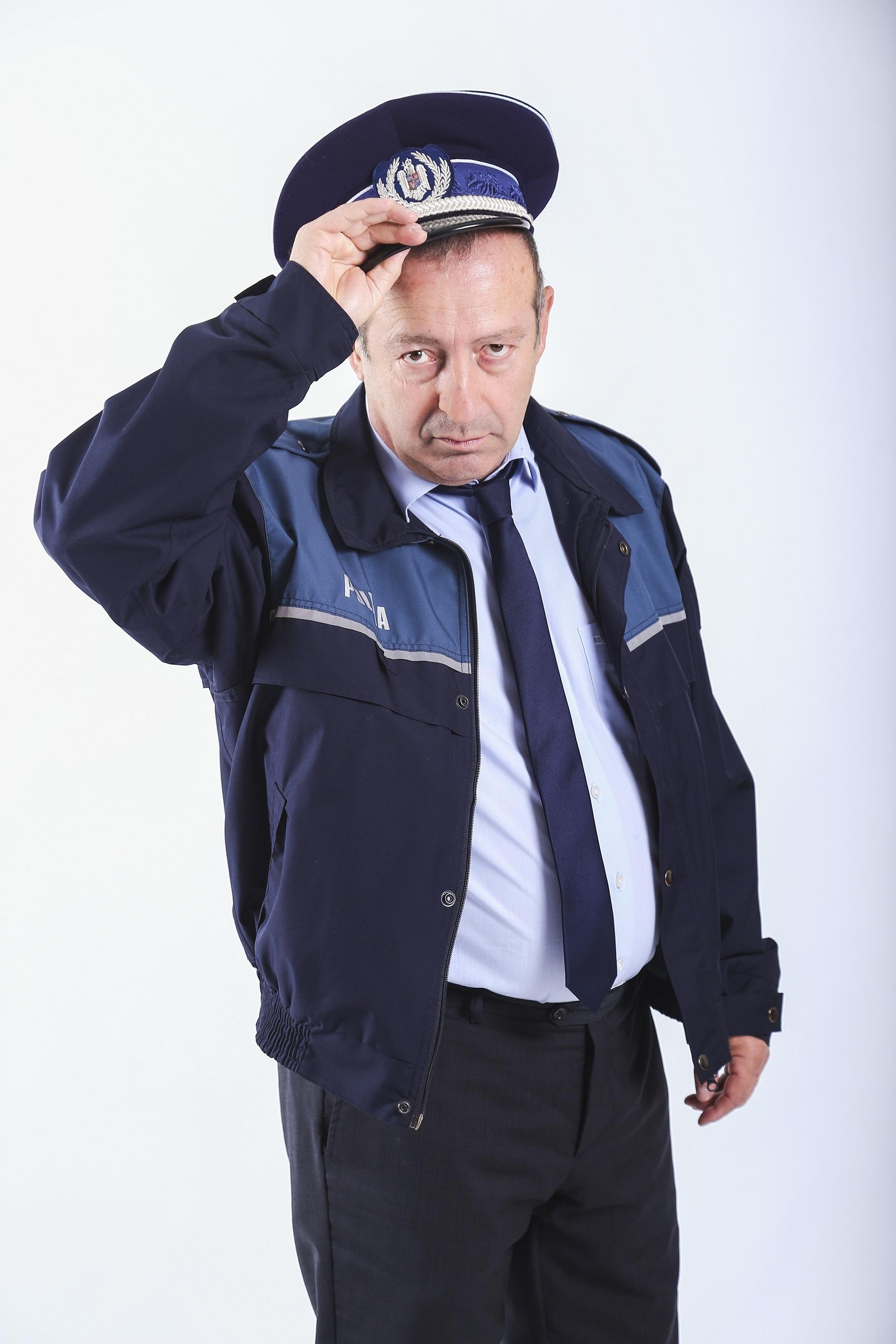 Nicodim Ungureanu în rol de polițist