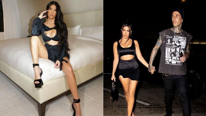 Kourtney Kardashian, una dintre cele mai sexy dive din clanul Kardashian, a pozat în lenjerie intimă sexy, cu dressuri din plasă și a încins atmosfera la o nouă sedință foto joi.