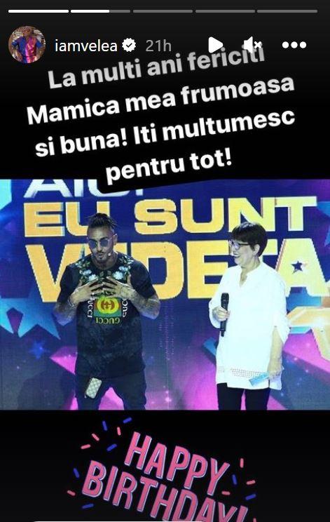 Alex Velea și mama lui la o emisiune de la Antena 1