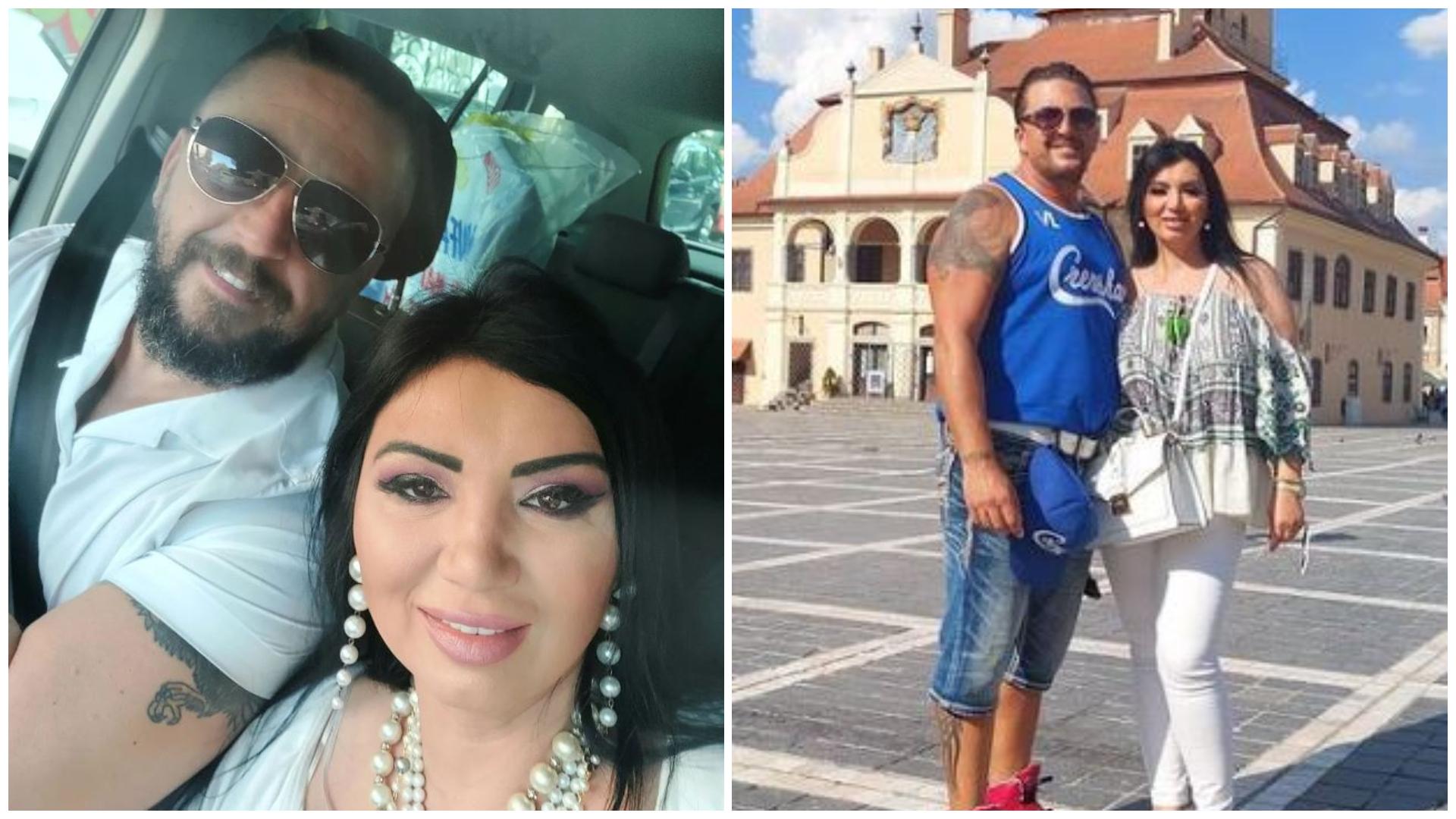 Colaj cu Adriana Bahmuțeanu și logodnicul său în două ipostaze diferite