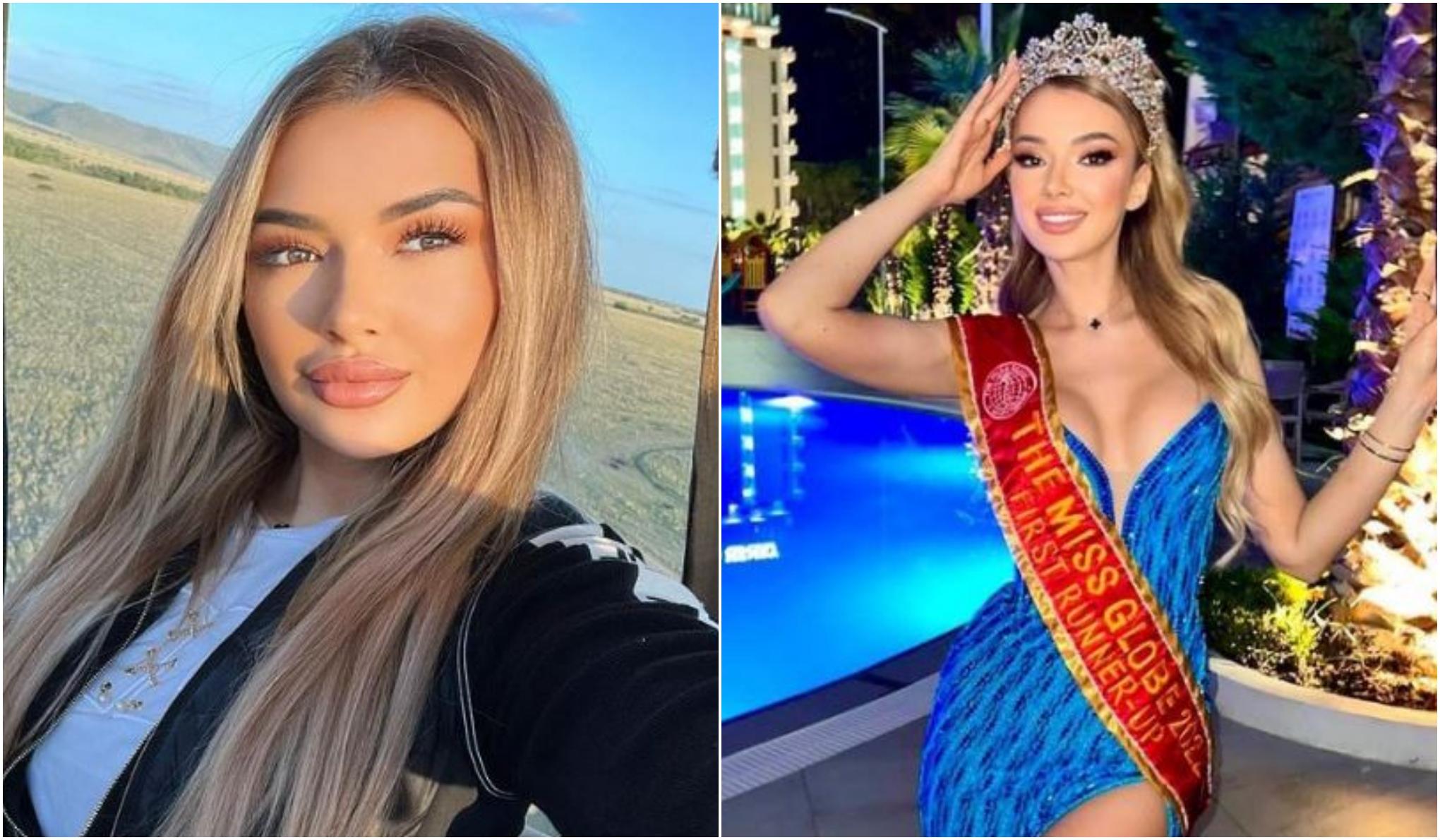 Iolanda Anamaria Babău, o tânără din Bihor, premiată cu locul 1 la Miss Globe 2022. Frumusețea sa i-a adus cel mai râvnit premiu