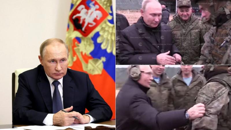 Vladimir Putin a surprins la ultima apariție publică. Liderul de la Kremlin a fost fotografiat cu urme suspecte pe mână, despre care specialiștii spun că pot proveni de la tratamentul intravenos pe care acesta l-ar urma