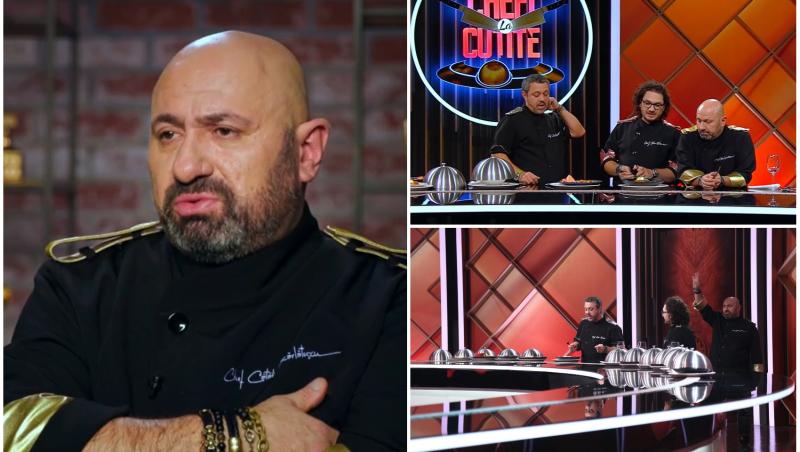 Cătălin Scărlătescu s-a enervat pe Sorin Bontea și pe Florin Dumitrescu în ediția 23 a emisiunii Chefi la cuțite, sezonul 10
