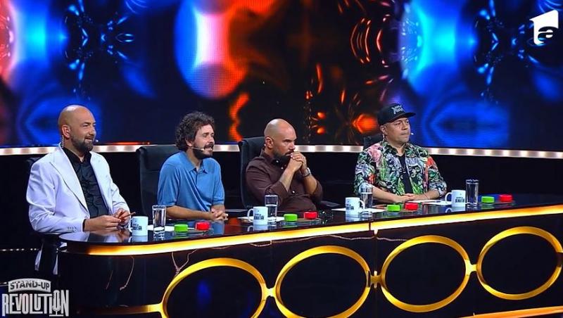 Stand-Up Revolution sezon 2. Maria Popovici  i-a luat la roast pe jurații Teo, Vio, Costel și Dan Badea. Cum i-a surprins la final