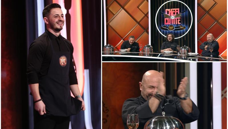 Florin Rogojinaru a reușit să îi amuze din plin pe jurații emisiunii Chefi la cuțite sezonul 10 cu tot felul de bancuri și glume
