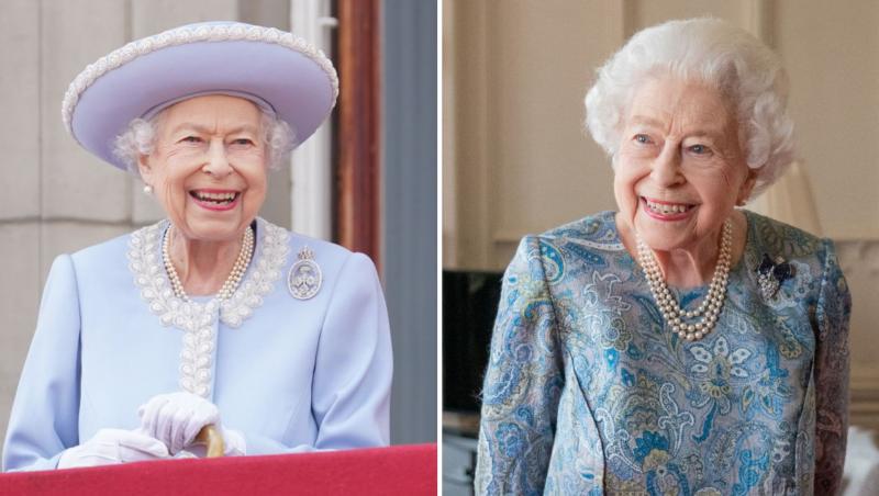 În toate fotografiile, regina Elisabeta este surprinsă purtând bijuterii valoroase, sugerând colecția impresionantă pe care a avut-o.