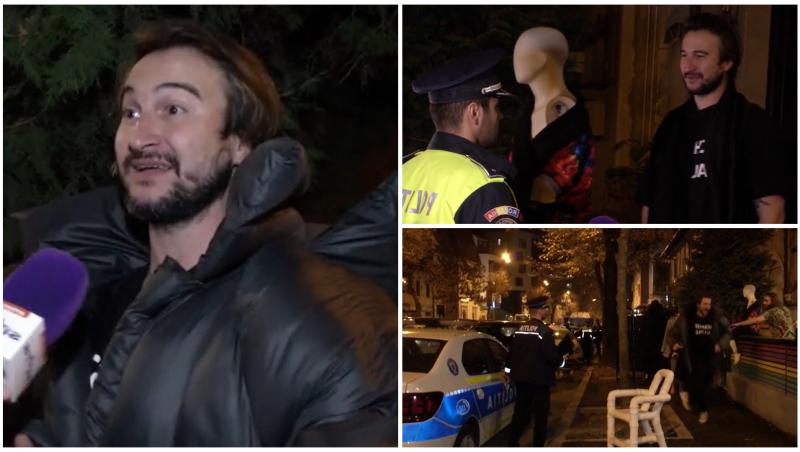 Colaj cu Alexandru Dobrescu și Poliția în trei ipostaze diferite