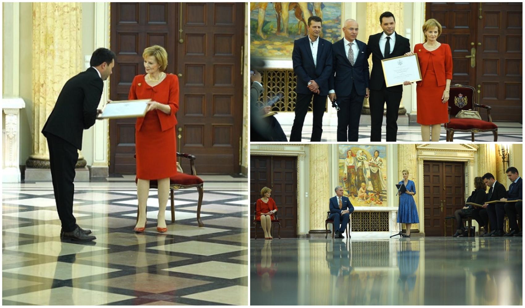 Echipa Observator Antena 1 care a transmis de pe frontul din Ucraina, premiată de Majestatea Sa Margareta