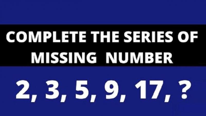 Poți să găsești numărul care lipsește din seria următoare? Răspunsul este unul foarte simplu