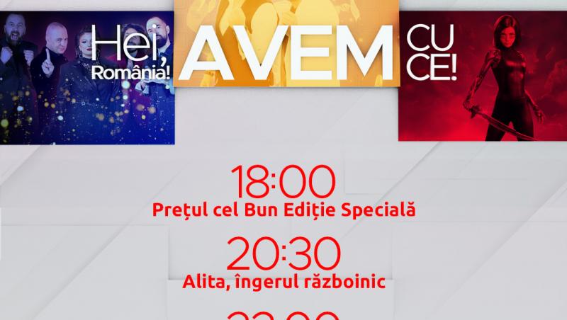 Program TV special de Ziua Antenei 1. Ce vezi la televizor pe 28, 29, 30 noiembrie și 1 decembrie 2022