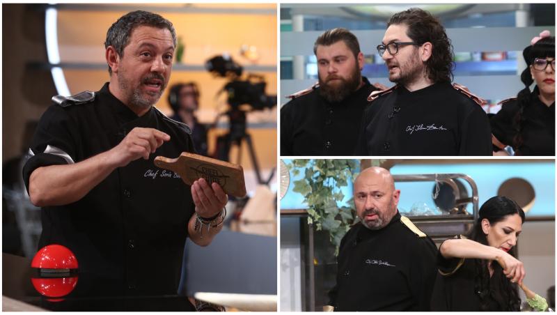 Chef Florin Dumitrescu și chef Cătălin Scărlătescu au primit o „lovitură” neașteptată din partea lui chef Sorin Bontea la ultimul battle din sezonul 10 Chefi la cuțite, de pe data de 28 noiembrie 2022
