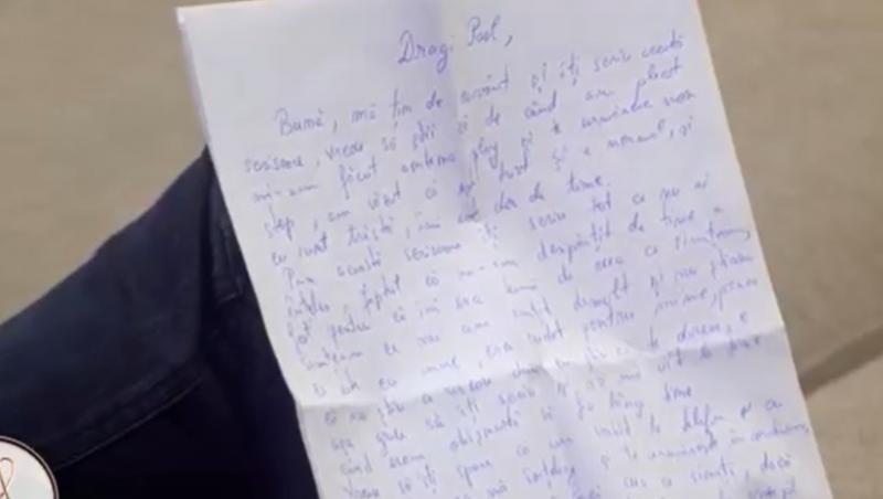 Mireasa sezon 6, 3 noiembrie 2022. Paul a primit o scrisoare de la Roxana. Ce i-a transmis tânăra