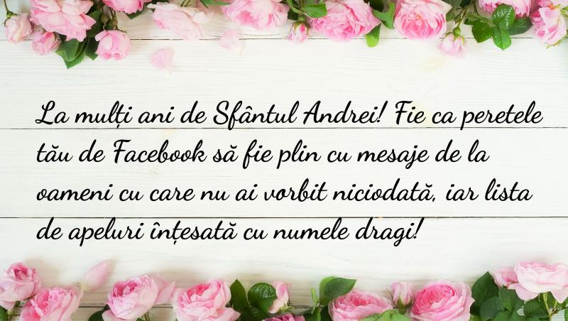 Felicitări de Sfântul Andrei 2022 cu ”La mulți ani, Andrei/Andreea” de trimis prin SMS, WhatsApp sau Facebook azi, 30 noiembrie