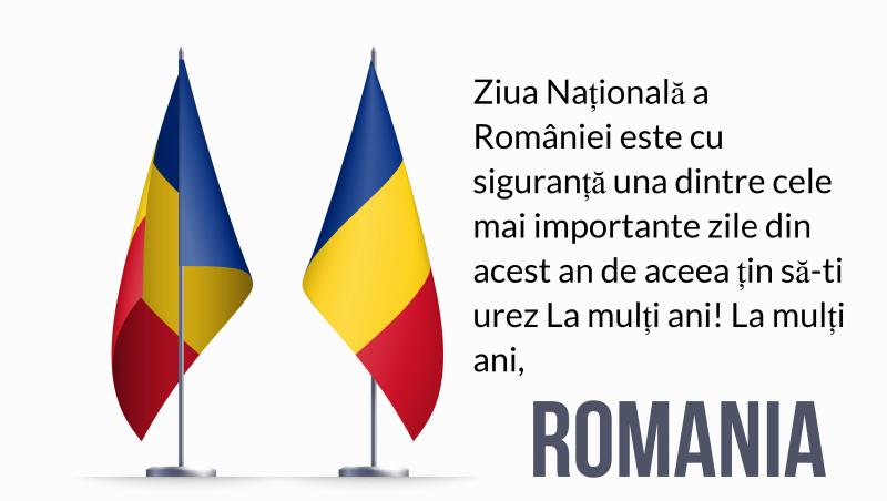 Felicitări de 1 Decembrie, Ziua Națională cu ”La mulți ani, România/români” de trimis prin SMS, Whatsapp și Facebook azi