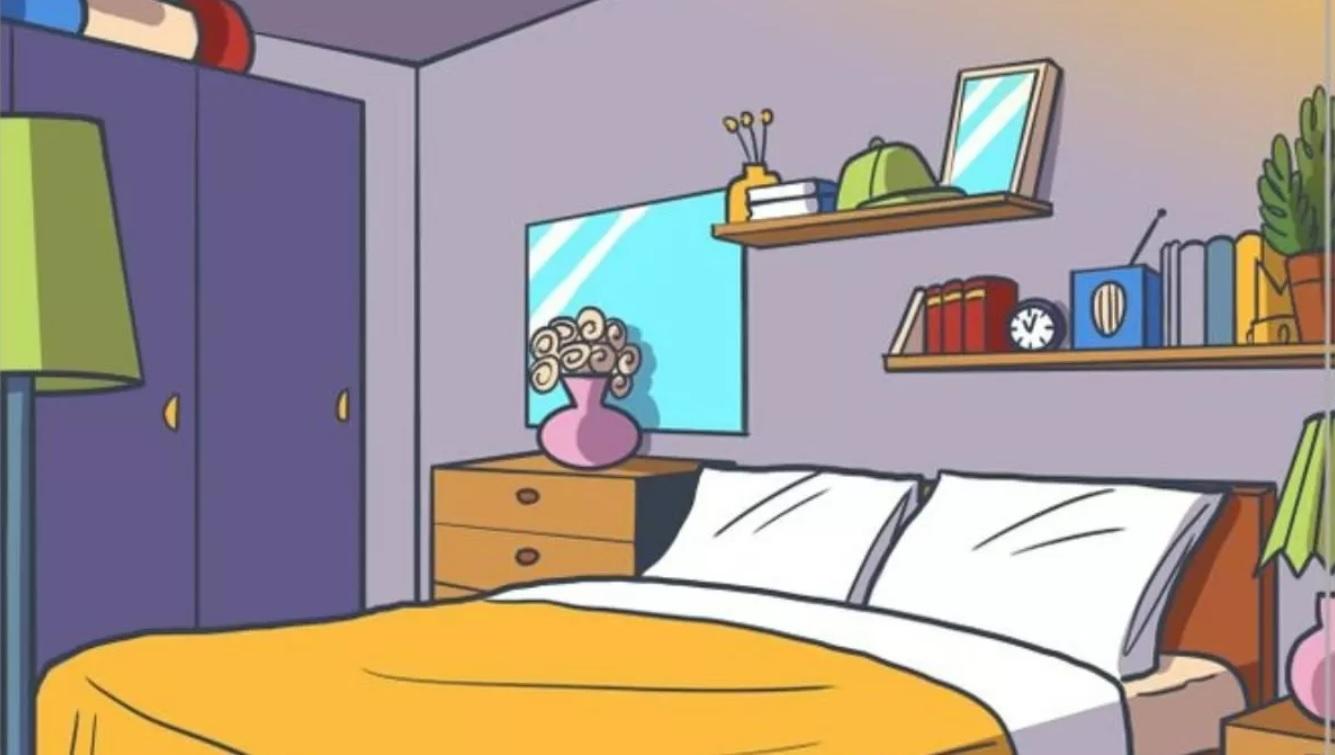 Iluzie optică virală! Poți să găsești coroana ascunsă în dormitor? Doar cei cu privire ageră reușesc. Iată răspunsul