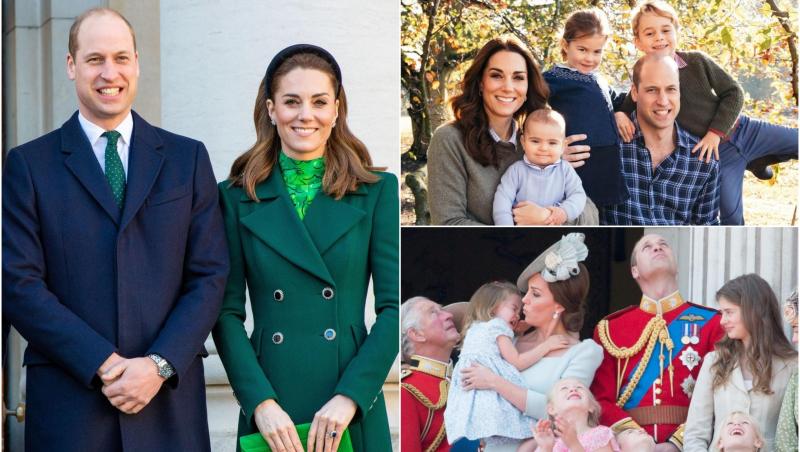 Prinul William și Prințesa Kate au publicat felicitarea anuală de Crăciun, alături de cei trei copii.