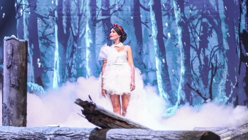 iUmor sezonul 13, Gala de Poveste. Alina Pușcaș s-a transformat în Albă ca Zăpada și a dezvăluit cine sunt „piticii” din showbiz