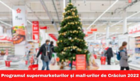 Program magazine de Crăciun 2022. Ce supermarketuri și centre comerciale sunt deschise pe 24, 25 și 26 decembrie