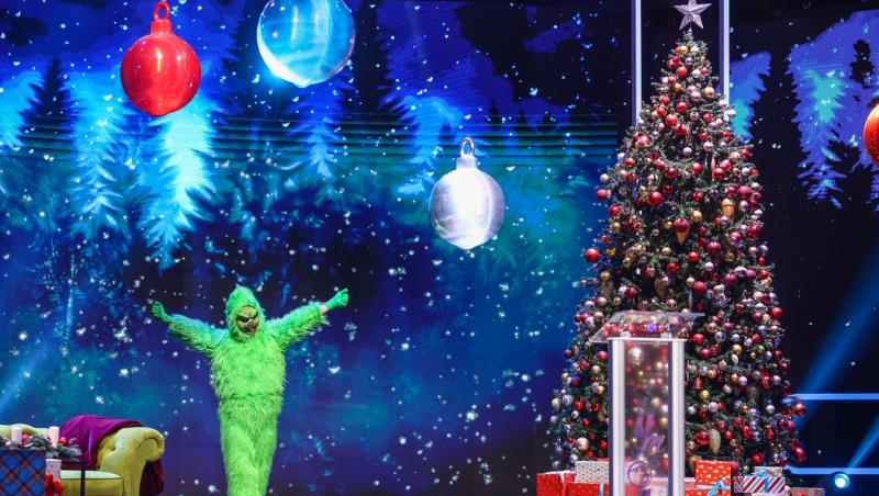 iUmor sezonul 13, Gala de Crăciun. Șerban Copoț, transformare spectaculoasă în Grinch. Cum l-a „bătut” pe Moș Crăciun
