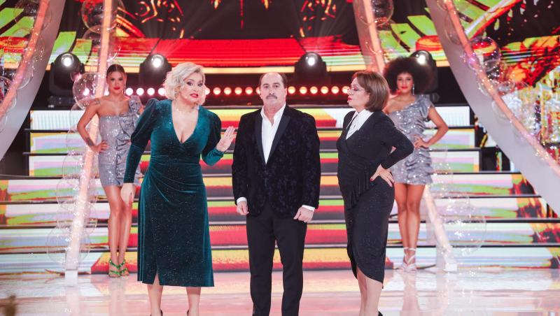 Revelionul cel neBUN 2023. Liviu Vârciu și Andrei Ștefănescu au fost uimiți de dansul făcut de Nea Marin și Larisa, fiica lui