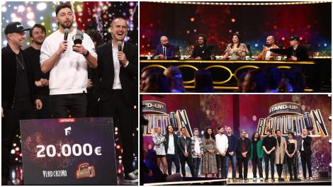 Cine a câștigat Finala Stand-Up Revolution sezonul 2. Mădălin Cîrje a obținut premiul de 20.000 de euro