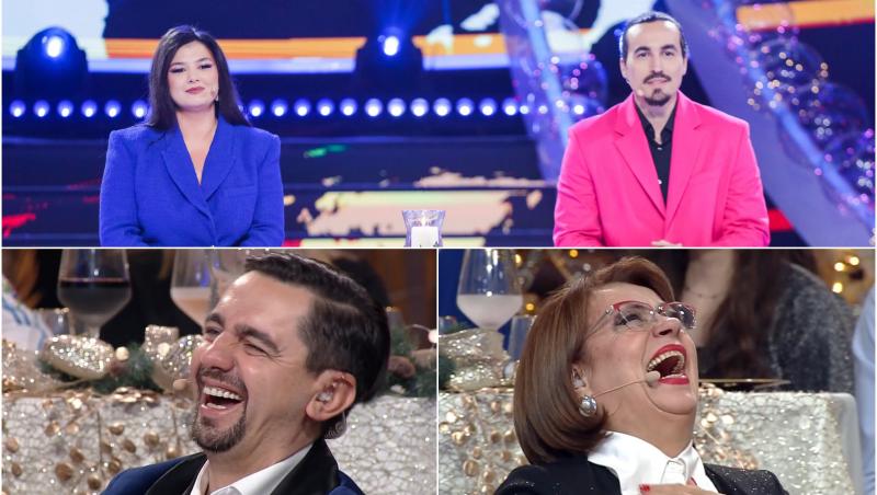Maria Popovici și Mincu au stârnit hohote de râs cu retrospectiva anului la Revelionul cel neBUN 2023.
