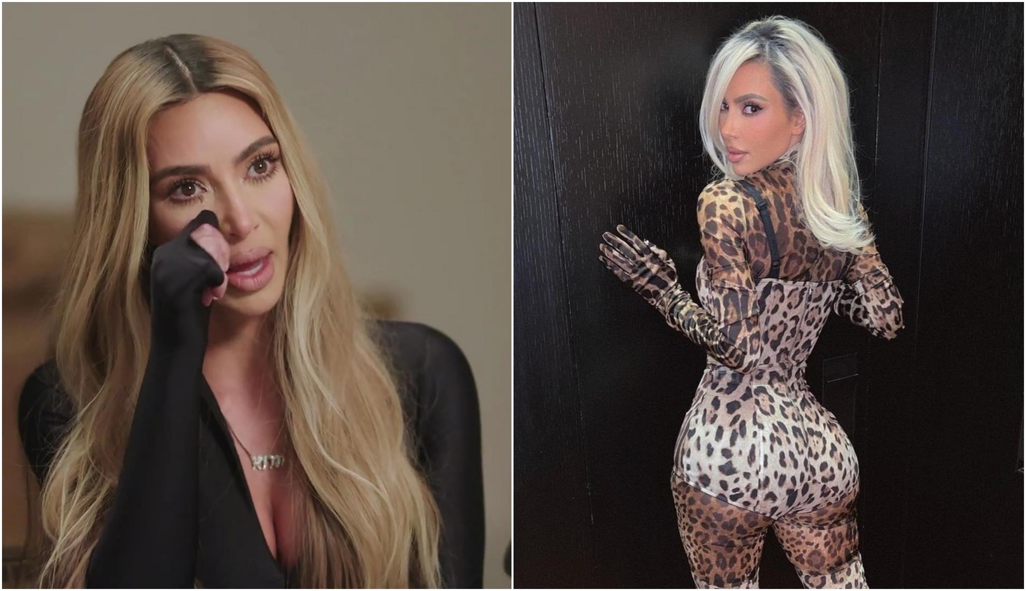 colaj foto kim kardashian plangand si kim kardashian cu spatele