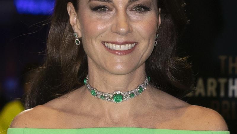 Kate Middleton, îmbrăcată cu o ținută verde