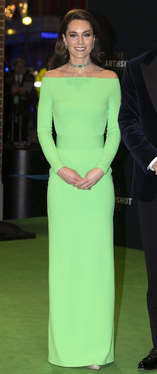 Kate Middleton, îmbrăcată cu o ținută verde