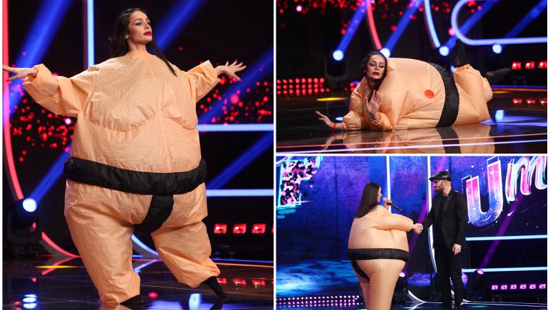 Concurenta i-a surprins pe toți cu ineditul costum de sumo în care a ales să-ș facă apariția