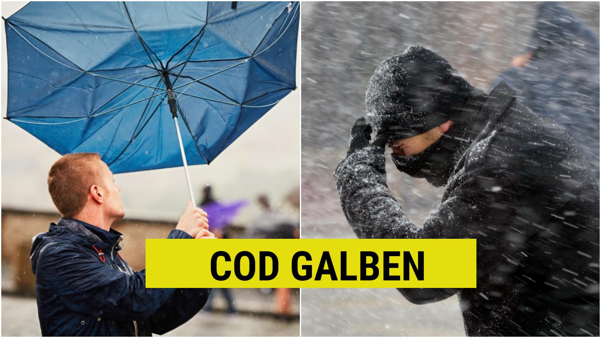 Alertă meteo! Cod galben de viscol în 27 de județe din țară. Ce zone se află sub avertizarea meteorologilor