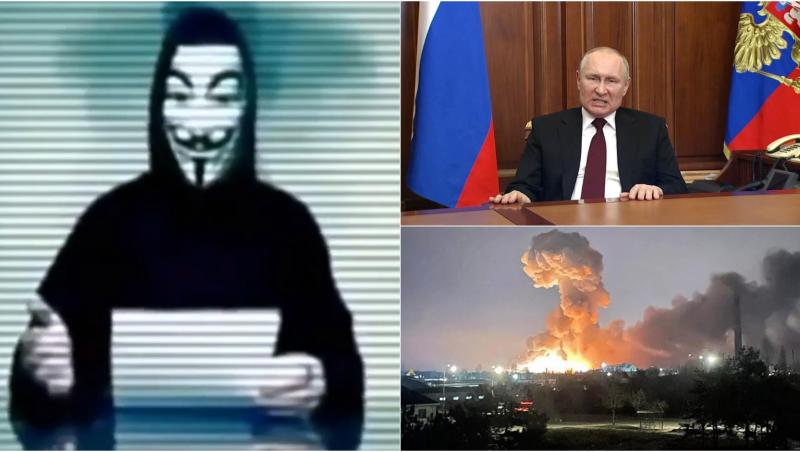 Grupul de hackeri Anonymous a declarat „război cibernetic” împotriva Rusiei