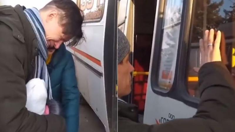 Un videoclip cu un tată ucrainean, care plânge în hohote în timp ce își ia rămas bun de la fiicele sale, a devenit viral în social media. Imaginile au fost realizate la câteva ore după ce Rusia a invadat Ucraina.