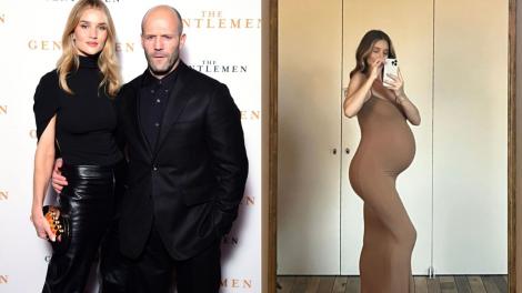 Rosie Huntington-Whiteley, soția actorului Jason Statham, a născut o fetiță. Care e starea modelului