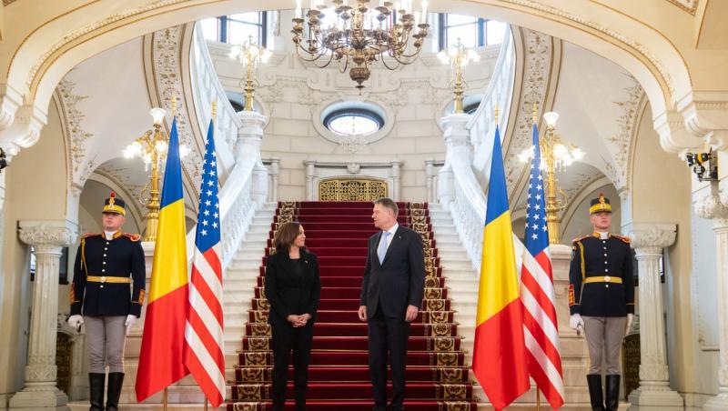 Klaus Iohannis a anunțat de față cu vicepreședinteșe SUA, Kamala Harris, dacă este sau nu România o țintă a agresiunii ruse